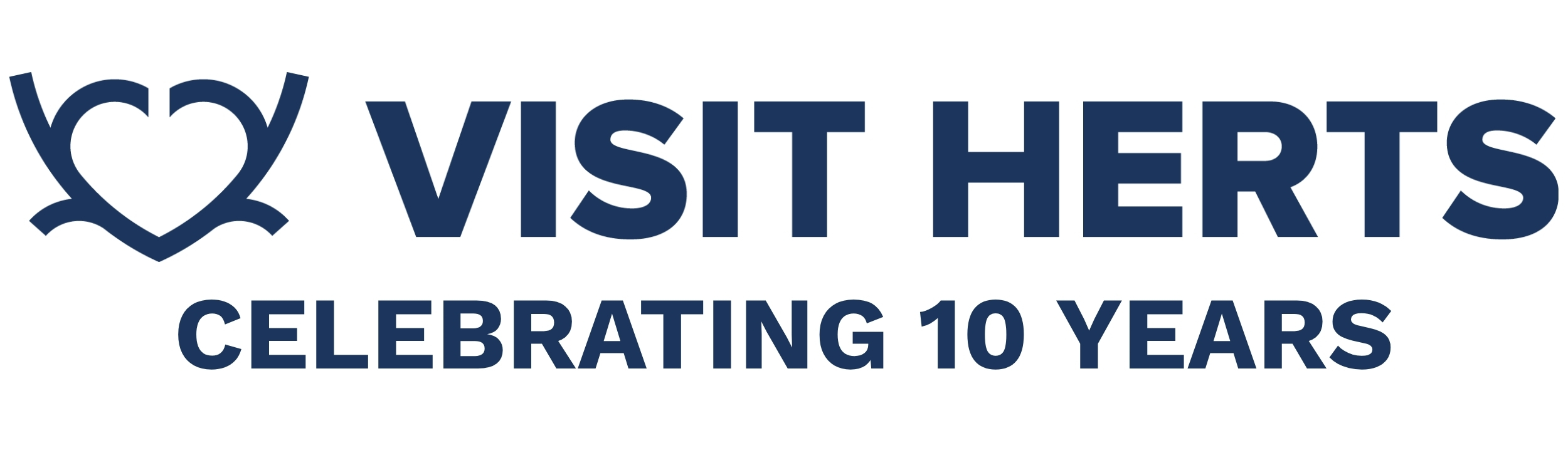 Visit Herts 10 Year Logo Large